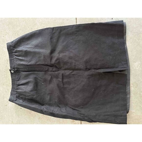 Vintage Silk Pencil Skirt High Waisted Knee Length Size 8 - Picture 3 of 5